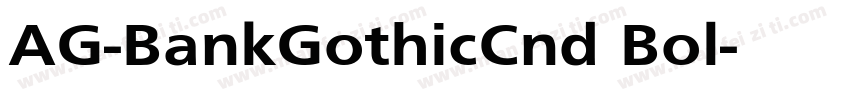 AG-BankGothicCnd Bol字体转换